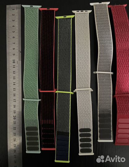 Нейлоновый ремешок apple watch 42/44 мм 6 шт