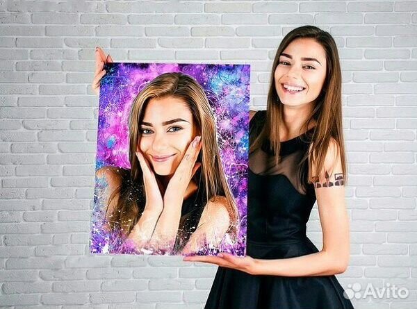 Печать фото на холсте Dream-art, гранж, гта