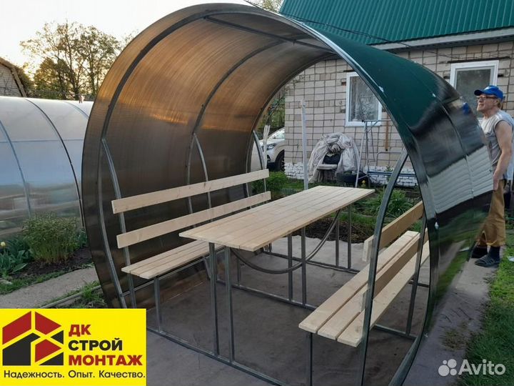 Беседка из поликарбоната
