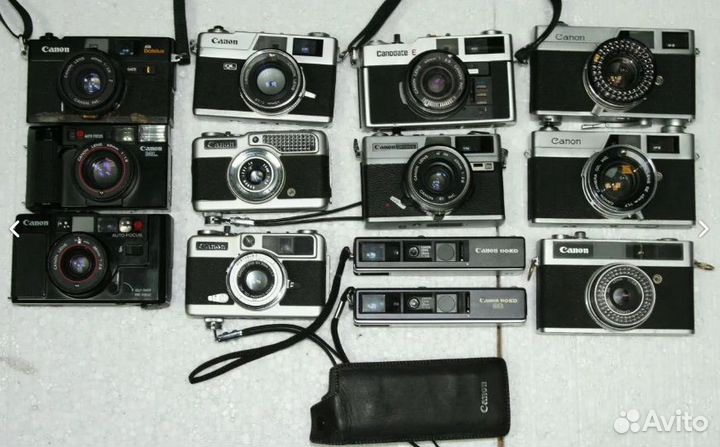 Фотоаппараты пленочные Canon, Konica, Yashica, Fuj