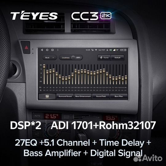 Штатная магнитола Teyes CC3 2K 4/32 Audi RS6 2 (20