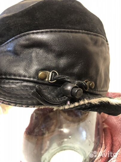 Кожаная женская шляпа