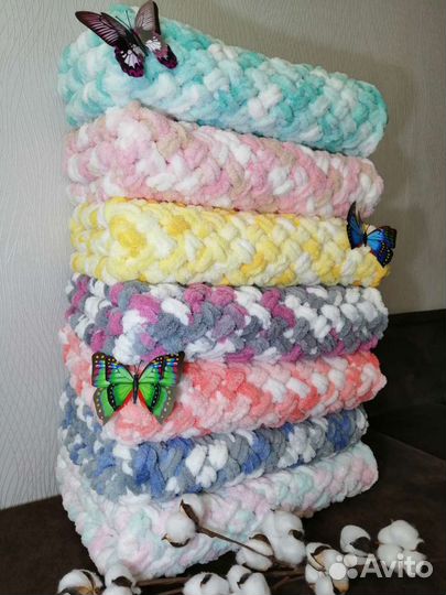 Детские пинетки и пледы