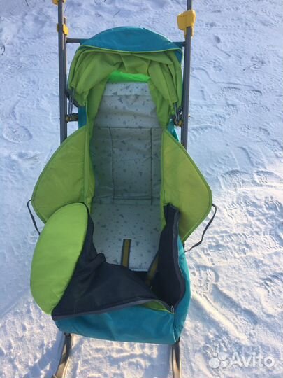 Детские санки с колесами