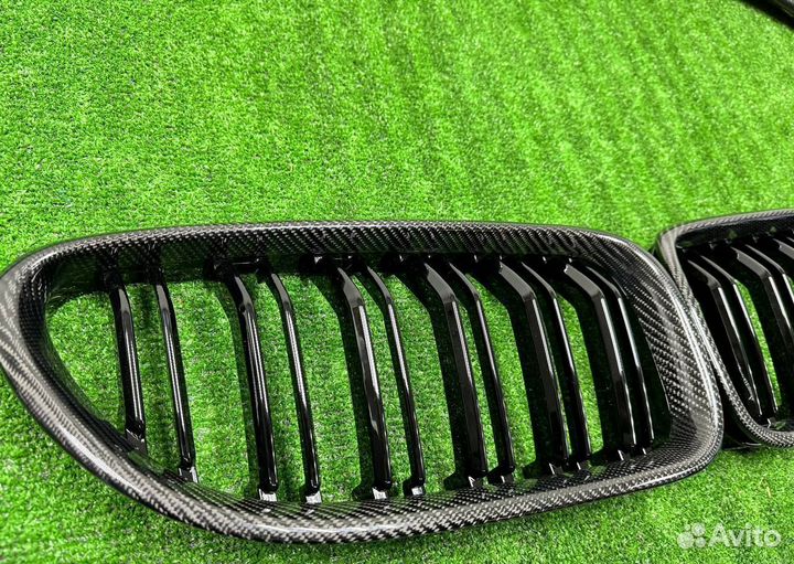 Решетки радиатора Двойные Карбон BMW F12 F13 F06
