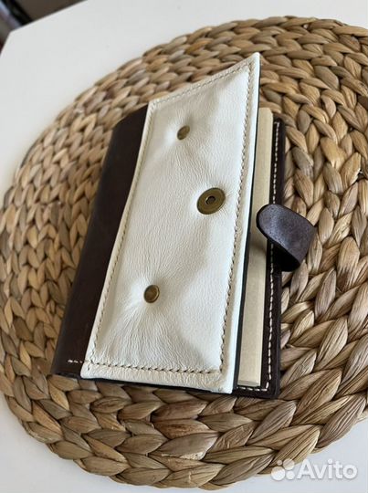 Блокнот ежедневник в кожаной обложке ручная работа