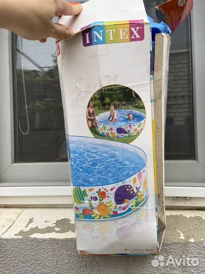 Каркасный бассейн детский intex Океан 183*38
