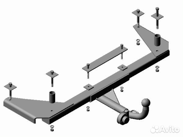 Фаркоп Дэу (Daewoo) Nexia седан 1995-2008 (дорест