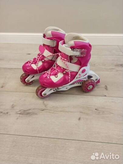 Комплект роликовые коньки и защита детские