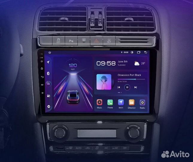 Магнитола Android на Volkswagen Polo