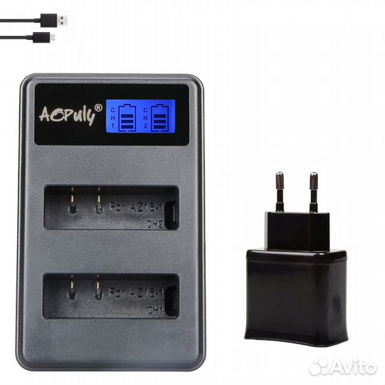 Зарядное Устройство USB AZ16-1 на 2 аккумулятора с