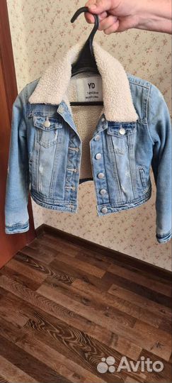 Джинсовая куртка для девочки 128