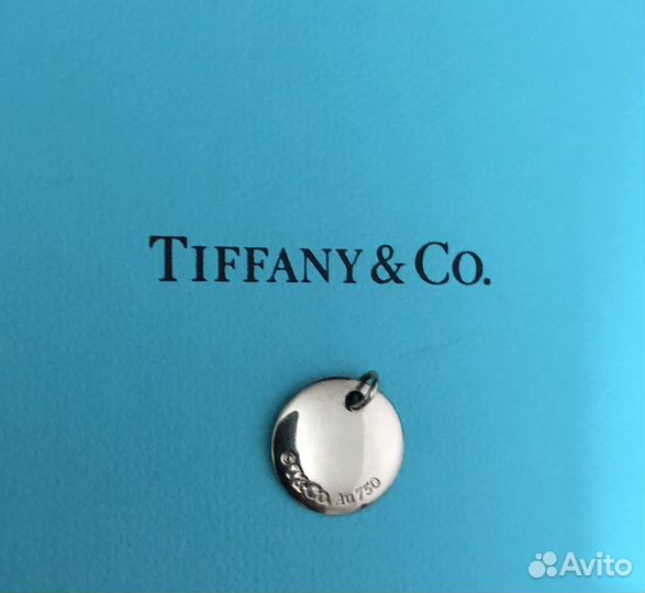 Оригинал Tiffany золотая подвеска 750 проба