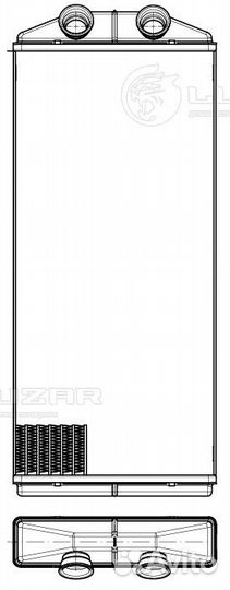 Радиатор отопителя (печки) Citroen Berlingo II 08