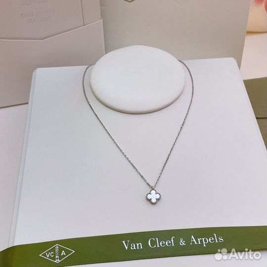 Van cleef цепочка из белого золота 750 пробы