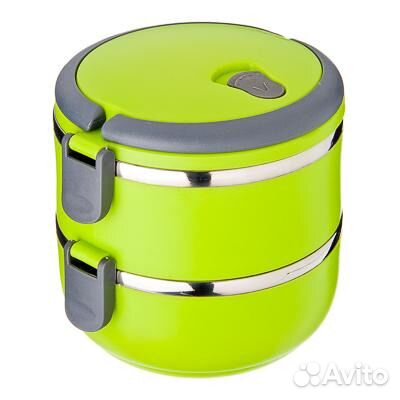 Ланчбокс двойной (термос для еды) новый