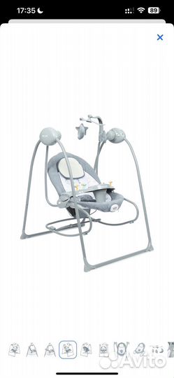 Электрокачели Babyton 2в1