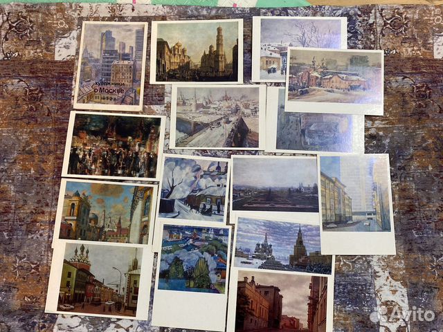 Открытки СССР винтаж акварели ретро