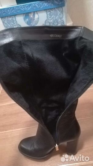Сапоги демисезонные, натуральная кожа. Раз. 38