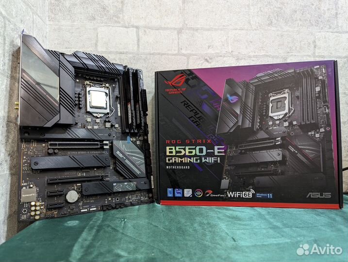 Материнская плата asus ROG strix B560E gaming wifi