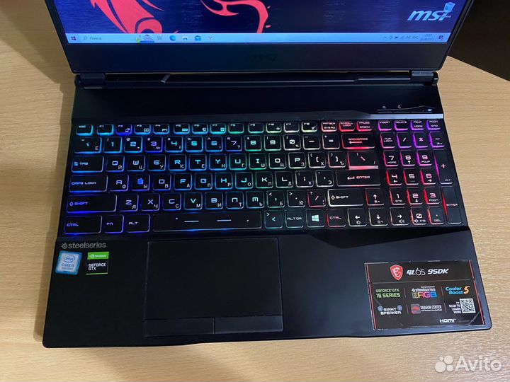 Игровой ноутбук MSI GL65 9SDK/GTX 1660Ti/i5-9300H