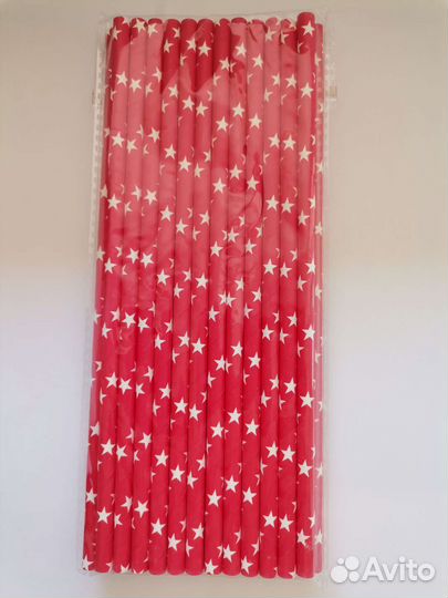 Бумажные трубочки для коктейлей и кейк-попсов