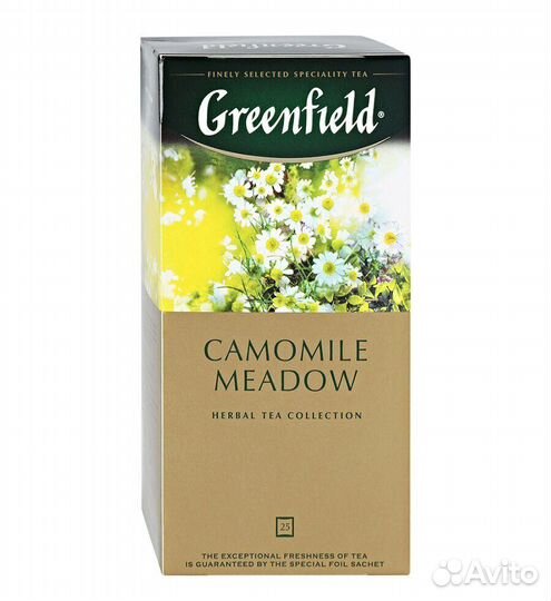 Чай Гринфилд Camomile Meadow Травяной 25 пакетиков