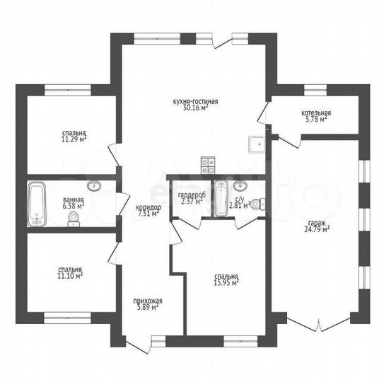 Дом 137 м² на участке 8 сот.