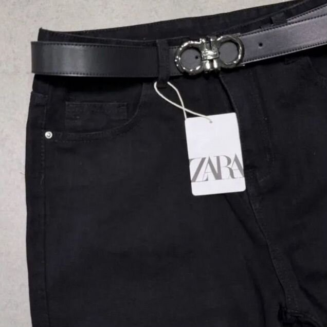 Джинсы клеш Zara flared type jeans черные