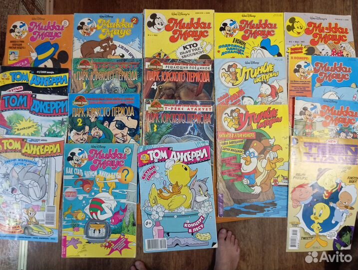 Комиксы старые Микки Маус Том и Джерри