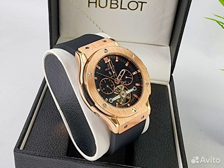 Мужские часы Hublot механические gold