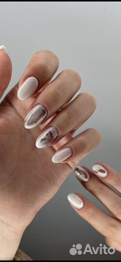 Маникюр гель лак, укрепление, выравнивание