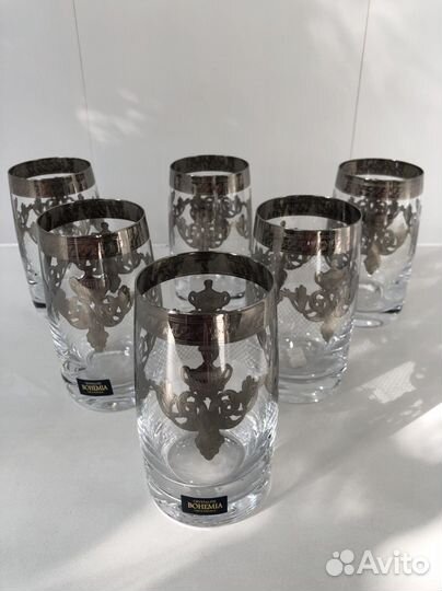 Хрустальные стаканы богемия Чехия