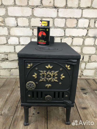 Печь дровяная чугунная СССР