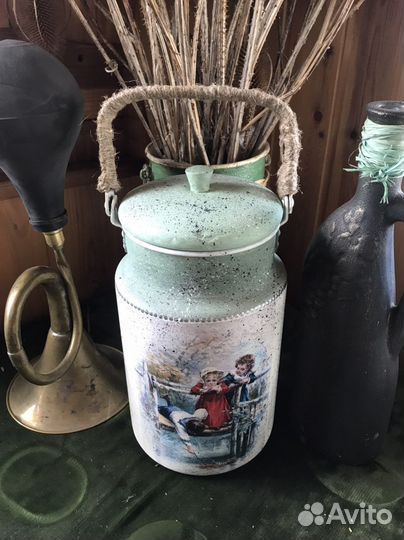 Бидон декоративный