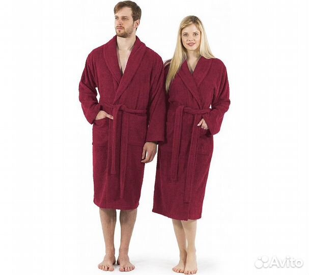 Халат махровый GoodNight 42-44 (S) бордо