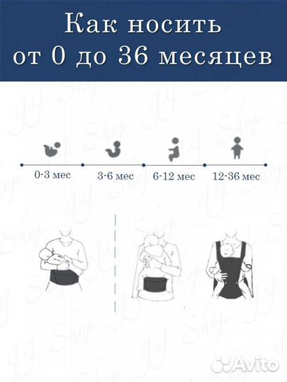 Хипсит рюкзак переноска эргорюкзак кенгуру