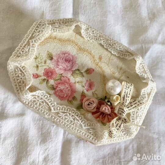 Шкатулка ручной работы С Цветами