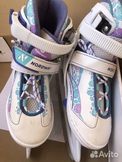 Коньки для девочки раздвижные 31-36