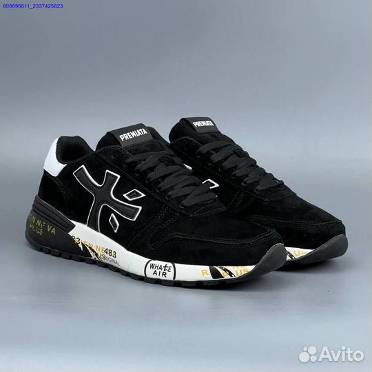 Кроссовки Premiata Black Замша (Арт.34838)