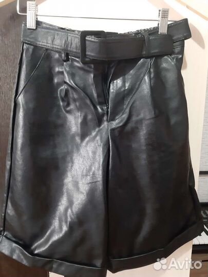 Шорты кожаные