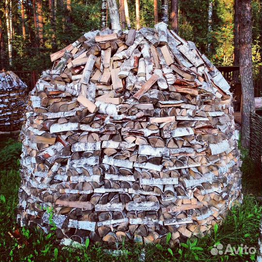 Дрова колотые береза