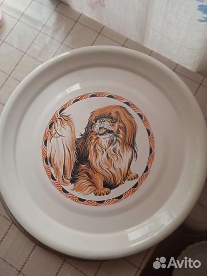 Декоративная тарелка металлическая, 30 см