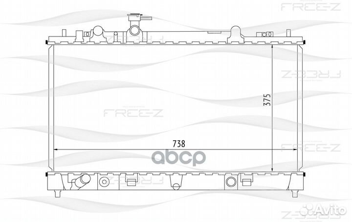 Радиатор двигателя KK0241 free-Z