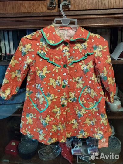 Халат байковый для девочки СССР 30 размер