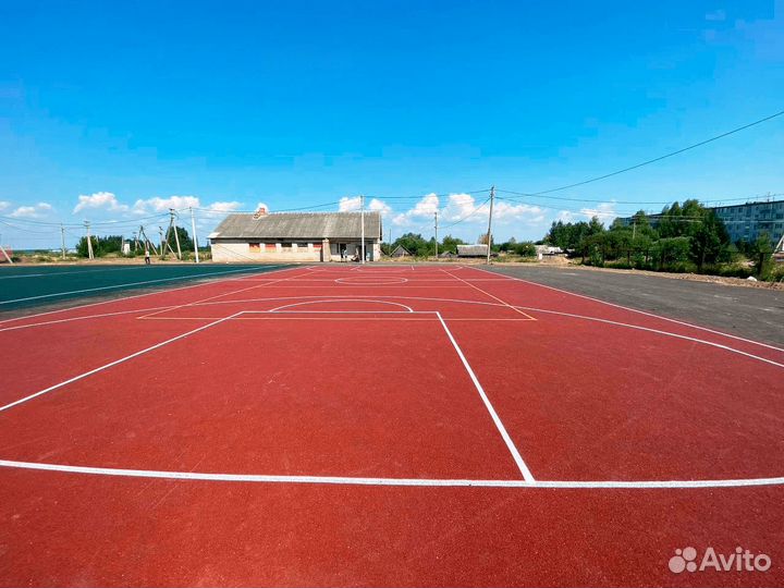 Резиновое покрытие площадок