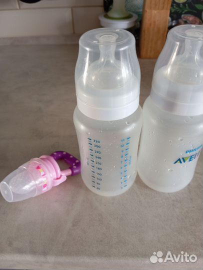 Бутылочки avent 6+ и ниблер