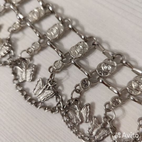 Металлические винтажные ремни на цепочке