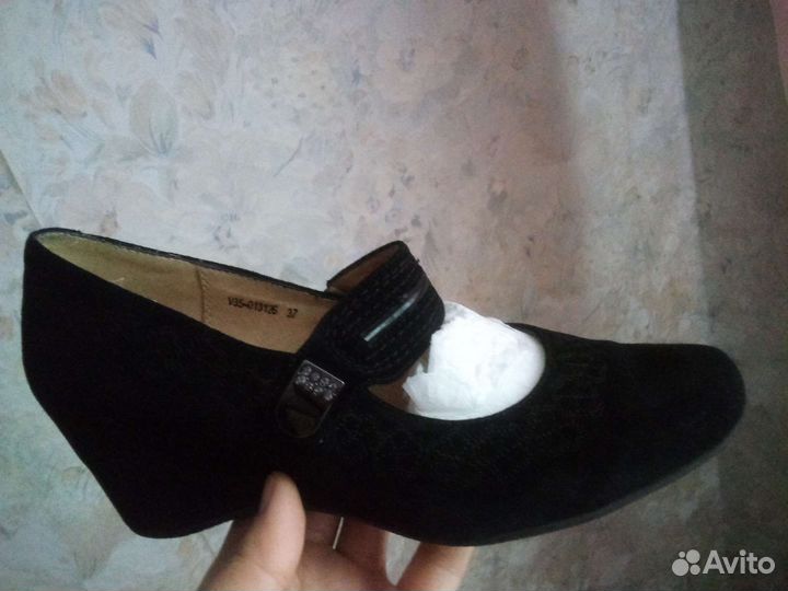 Туфли замша натуральная