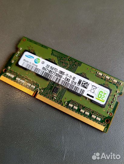 Samsung DDR3 2Gb для ноутбука